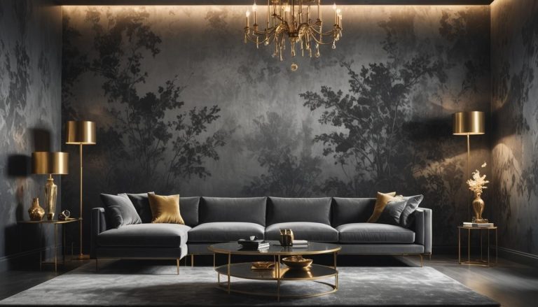 papier peint gris: Transformez votre espace : 7 idées de papier peint gris époustouflantes
