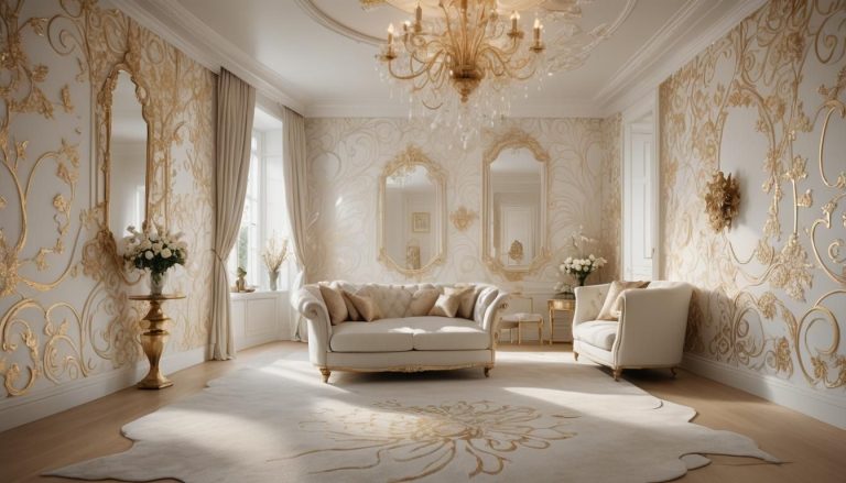 papier peint blanc: Transformez votre espace : 7 idées de papier peint blanc époustouflantes