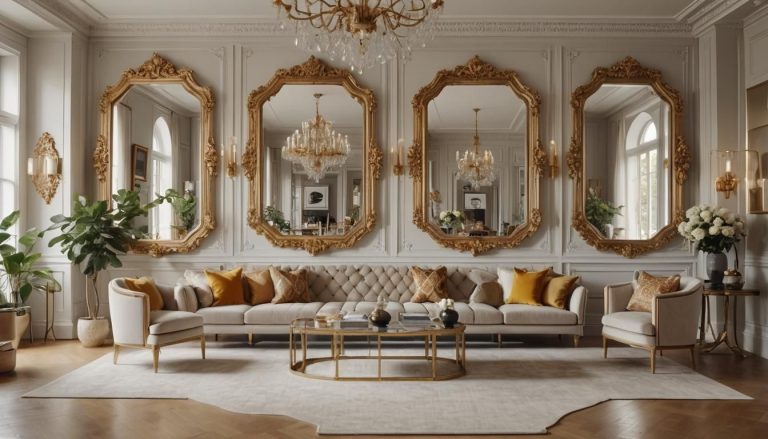 decoration murale cadre et miroir: Transformez votre espace : 7 idées de cadres et de miroirs époustouflantes