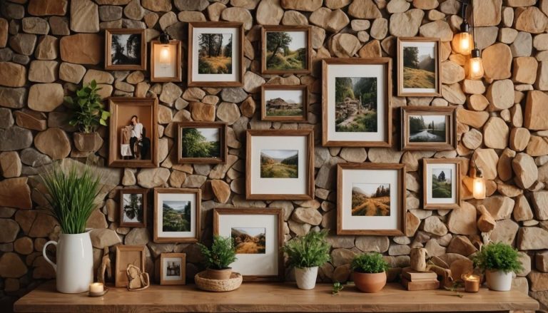 cadre photo mural bois: 7 façons originales de décorer votre cadre photo mural en bois