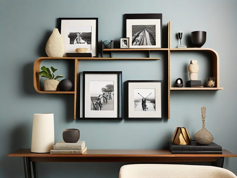 etagere murale cadre photo