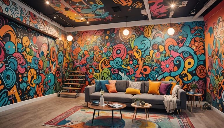 tableau mural pour salon: 7 idées de peinture murale saisissantes pour transformer votre salon
