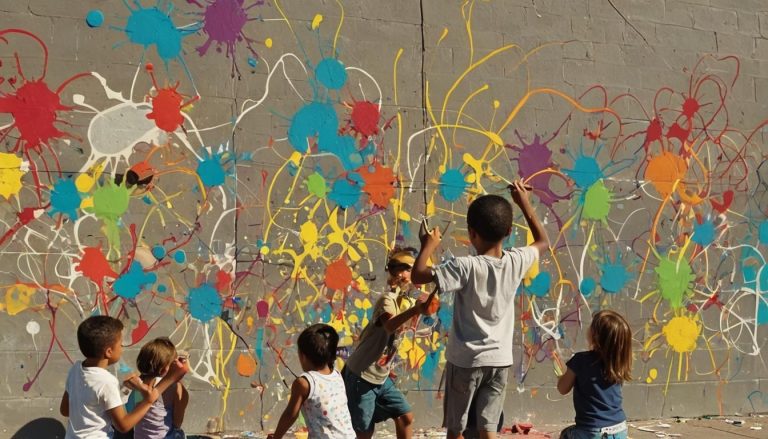 tableau mural exterieur: Transformez votre espace : 7 idées inspirantes de peinture murale extérieure